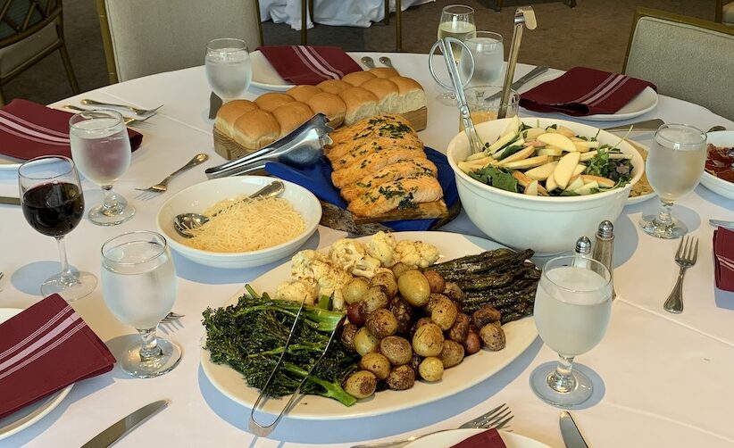 Dinner at the retreat